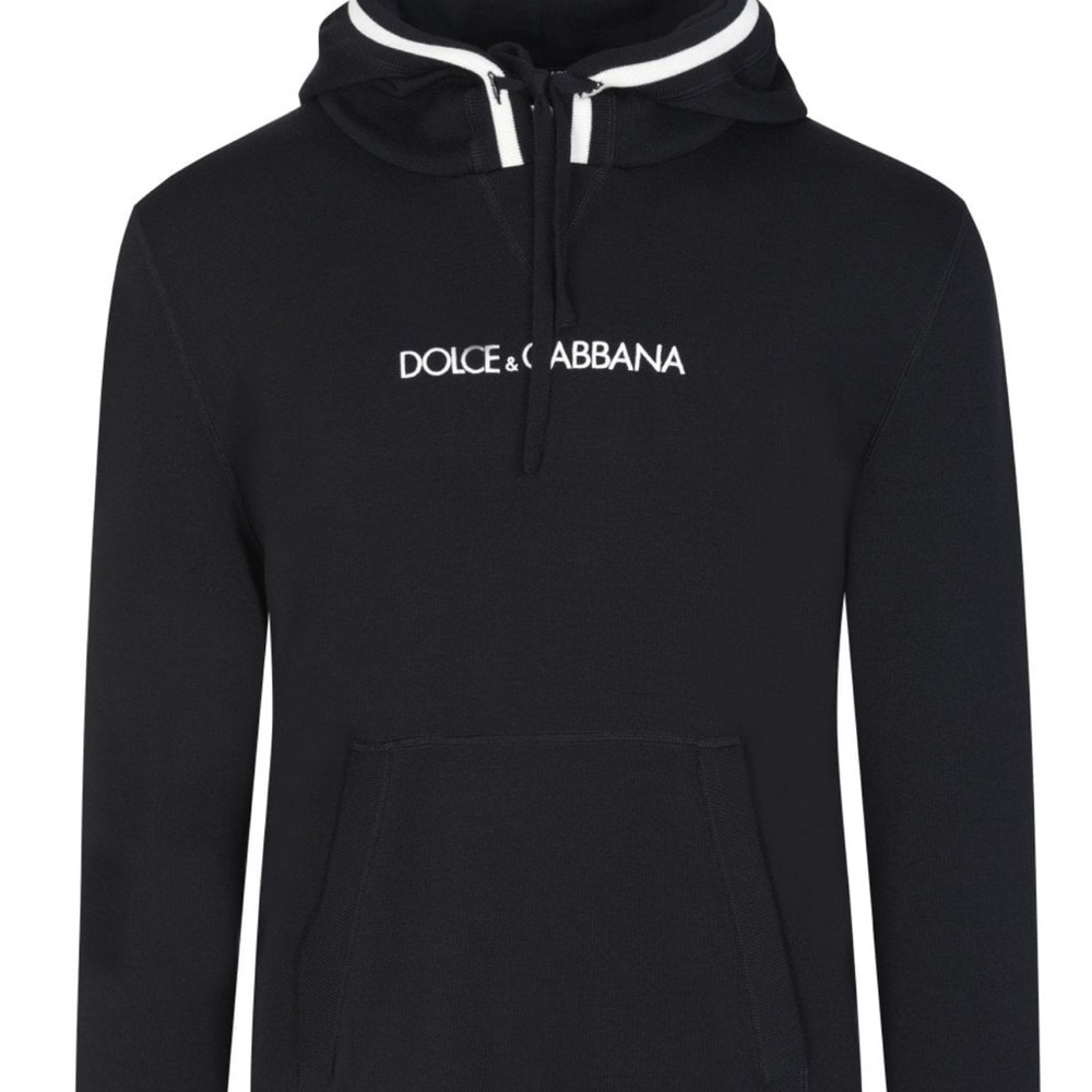 Dolce & Gabbana Hoodie with Embroidered Logo - 💯 wool - Sz.48 = USM - Preowned